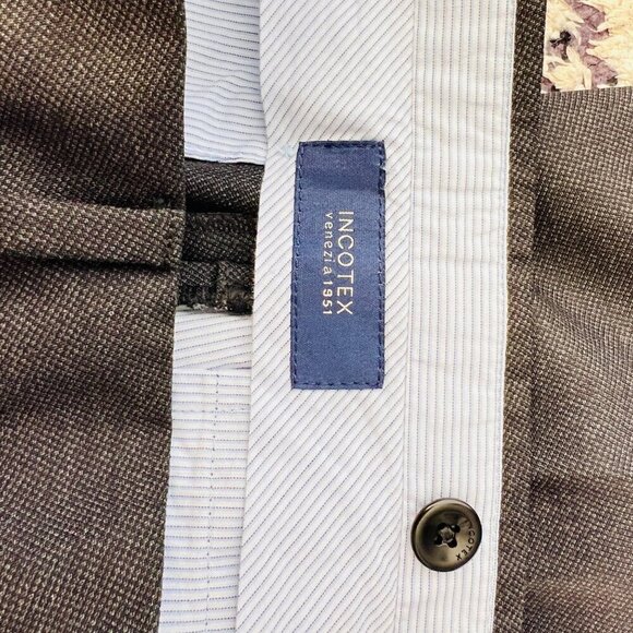 Incotex Men Super 100s Wool dress pants, Size 34 - Picture 13 of 16